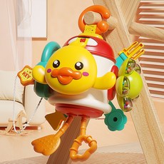 手抓球 轉轉樂 拉拉樂 忙碌球 蒙氏早教玩具 嬰幼兒玩具 訓練抓握玩具 益智玩具, 1個