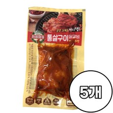 롯데 의성마늘 통살구이 닭갈비 매콤고추장 /냉장 닭다리살 반찬 안주, 5개, 120g