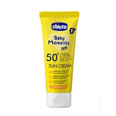 CHICCO 寶貝嬰兒輕潤防曬噴液150ml/物理防曬乳霜75ml/防曬乳霜75ml, 1個