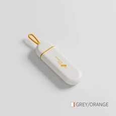 미니 3칸 알약 상자 정리함 일일 보관함 용기 여행용 휴대용, Orange