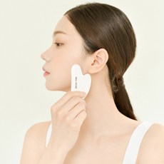 BELLROSE 陶瓷臉部刮痧板, 1個, 白色的