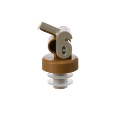 有餘DC 廚房按壓式導油嘴 噴油瓶 防漏油 倒油嘴 油瓶嘴 醬油瓶蓋 油瓶塞, 1個, 油壺嘴黃色