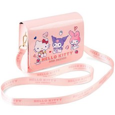 [ 1181143 ] 헬로키티 여아용 청소년 핸드백 조절 가능한 스트랩이 있는 크로스바디 숄더백 패션 여행 여성 선물 핑크