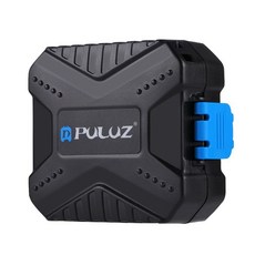 PULUZ 防水防震記憶卡收納盒 SD/CF/XQD/TF卡盒 攝影師必備 記憶卡管家, 1個, 黑色