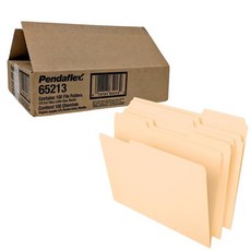 Pendaflex 馬尼夾 100入 100入 適用A4文件收納 Manila CE3, 1個