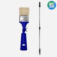 월드크린 각도 조절 페인트 붓 2호 + 캡 2단 스크류 롤러대 시공 세트 코너 세밀한 작업 도구 로라대, 혼합색상, 각도조절페인트붓+캡2단스크류롤러대