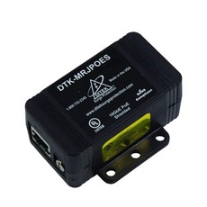 DITEK DTK-MRJPOE Power Over ETHERNET RJ45 연결 단일 채널 서지 프로텍터 최대 10GBE 데이터 속도 126632, DITEK DTK-MRJPOE Power Over ET