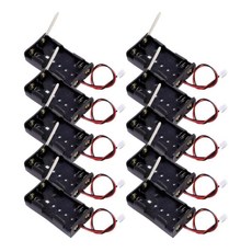 스위치일체 2핀 커넥터전선 건전지홀더 10개 과학수업 실험세트 학교기관, 1세트