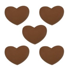 YELARXI 테니스 라켓 진동 댐프너 부드러운 실리콘 라켓 충격 흡수 장치 테니스 라켓 스트링에 적합 - 하트 모양 (핫핑크 5개), 브라운