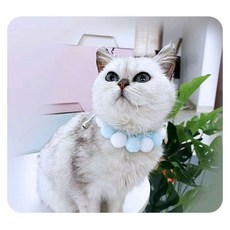 심아트 고양이 강아지 케이프 애견 스카프 파스텔 동글 넥카라 스몰, 1개, 노흰