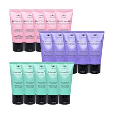 엘라스틴 미니스 여행용 샴푸 컨디셔너 바디워시 50ml 각5개