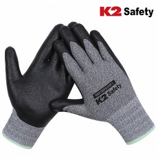 K2 safety 하이터치1 NBR 장갑 스마트폰 통기성(10개), L.GREY, 10개