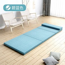 미니토퍼 접이식 수면매트 자취생 원룸 바닥, 1cm, 블루