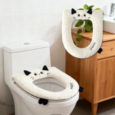 고양이 변기 냄새 차단 화장실 위생 관리 시트 커버, 1개
