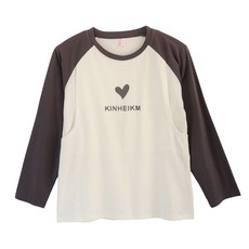 여성 라운드 긴팔 수유티 여성용 수유복 외출용 긴팔 티셔츠 캐주얼 스타일 LT