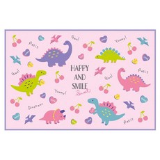 캐릭터 1인용 돗자리 소풍 피크닉 어린이집 현장학습, 해피스마일