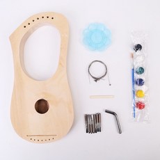 DIY木質萊雅琴 里拉琴 初學者簡易豎琴, 標準套餐, 1個