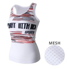 MCN 안티 박테리아 여성용 민소매 이너웨어 노이즈 스포츠웨어 싸이클의류 사이클의류 사이클 싸이클상의