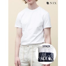 닉스 NIX 유니) 라운드 반팔 3팩 티셔츠(FNARCTA796P)