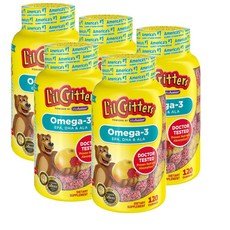 릴크리터스 키즈 오메가3 젤리 구미 L'il Critters Kids Omega-3 Gummy, 120정, 5개