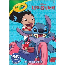 크레욜라 Crayola Lilo & Stitch 96페이지 컬러링 북 | 릴로 스티치 및 친구들과 함께하는 재미있는 색칠 96페이지! 만 3세 이상 아동용 범퍼 스티커 시트, 크레욜라 Crayola Lilo & Stitch 96페
