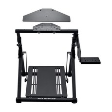 FlashFire F902 賽車支架 遊戲賽車架 方向盤支架 賽車座 支援羅技 圖馬斯特方向盤, 黑色, 1個, F902 前支架