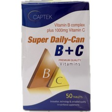 CAPTEK 天天能B+C錠 維生素B群+維生素C 1000mg 50錠, 1個, 50顆