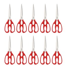 가벼운 주방가위 업소용 냉면가위 고기가위 김치가위, 랜덤색, 10개