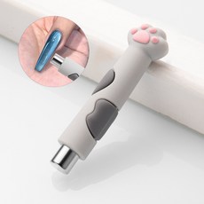 아이루리 냥냥 펀치 원형 스틱 네일 자석 귀여운 자석 초강력 젤 마그네틱, 1개, ZZE007iRURYb 냥냥펀치원형스틱네일자석 그레이