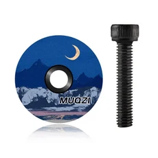 호환 스템 캡 나사 자전거 보울 커버 알루미늄 합금 탑 초경량 28.6mm 1 1/8 포크 튜브 헤드셋, 1개