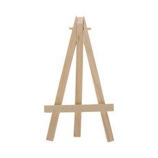 천연 나무 미니 이젤 프레임 삼각대 디스플레이 회의 웨딩 테이블 번호 명함 스탠드, 8x15cm