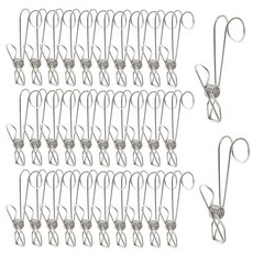 벤더모어 스텐리스 집게 행잉클립 다용도걸이, 20개