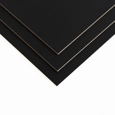 MDF 재단 3T 검정색 블랙 무광 양면필름코팅 얇은합판 주문제작, 1개, 1000원(수량조정으로 가격맞추기), 1개