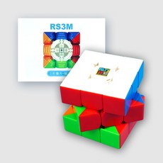 모팡자오시 아이끌레 MoYu 3X3 RS버전 3M 2020 큐브, 혼합색상, 1개