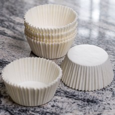 머핀컵 45mm 코팅 몰드 200매입 유산지 종이 베이킹컵, 1개, 흰색