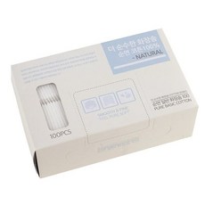 부드러운 순면 화장솜 100p 목화솜 hes+86668Uv, 1