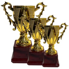 주희아트 트로피 골드 -학원트로피 대회트로피 칭찬트로피 엄지트로피 별트로피 키즈트로피 미니트로피 운동회 학원, 금색, 기본(대18cm)