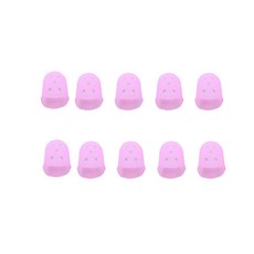 실리콘손가락골무, 1세트, 대형핑크10개