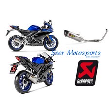Seer Akrapovic Yamaha R15 V3 V4 MT15 蠍子管 鈦合金 全段 排氣管, 1個, 頭段『有』含氧孔