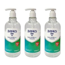 크리넥스 안심케어 손소독제겔 플러스 프레쉬알로에향, 3개, 480ml