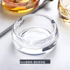 GUEFOON 玻璃大號菸灰缸家用, 1個, 透明菸灰缸中號:如圖所示（7506）