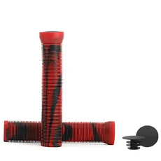 쿠쿠스토어 자전거 핸들 바 그립 10mm 길어지는 부드럽고 편안한 커프스 고무 미끄럼 방지 충격 22.2mm 스, 13 Black Red