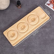 木質串珠設計盤 DIY手圍測量收納工具, 1個, 【长条16 17 18款】,手串设计盘【隔日達】