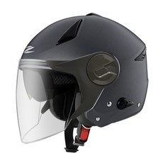 ZEUS ZS 612A 素色內墨鏡安全帽，兩段通風，防水設計，全可拆洗內襯，多色可選半罩式機車安全帽, 消光黑銀