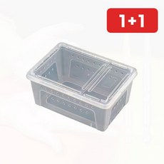 파충류 사육장 도마뱀 케이지 햄스터 애완 동물 투명 1+1, 1개, 상세페이지 참조