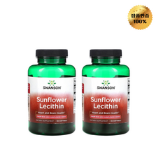 1+1 스완슨 해바라기 레시틴 1 200mg 소프트젤 90정, 2개