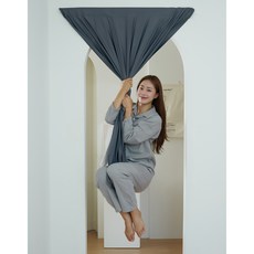 3M정품 떨어지지 않고 쉽게 붙이는 단열 3중 암막커튼+끈 커튼봉 호환가능