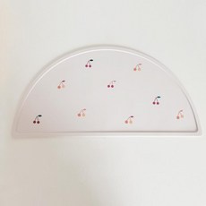 열탕소독 방수 실리콘 테이블매트 겸 냄비받침, 1개, 1g, 체리
