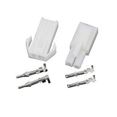 (당일발송) 타미야잭 날개형 TAMIYA Connector 암수 한쌍, 1개, 투명흰색