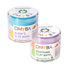 오마이바 키즈 거품 입욕제 클레이 목욕놀이 세트 (3색)_수딩 슬리핑 라인, 2개, 150g